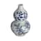 Hello Honey® 15" Blue & White Hand Painted Stoneware Vase
